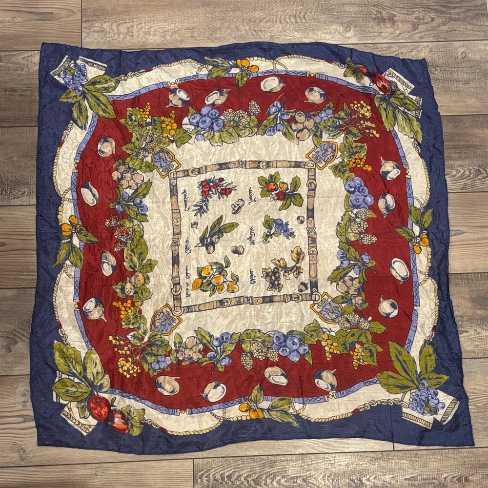 Anthropologie Large Printed Silk Scarf - Picture 2 of 4